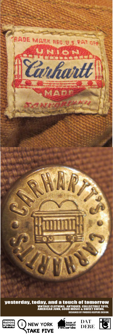 画像: CARHARTT 1940'S BROWN DUCK WORK PANTS 