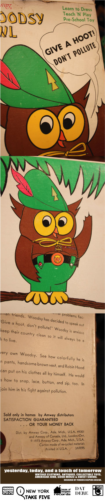 画像: WOODSY OWL 1973 D.STOCK DRESS ME PRE-SCHOOL DOLL