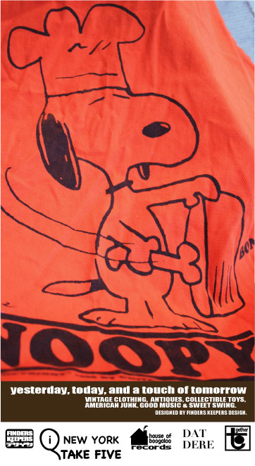 画像: SNOOPY 1960'S "COME AND GET IT" APRON