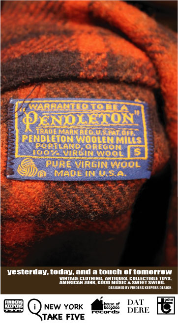 画像: PENDLETON VINTAGE RED PLAID MACKINAW JACKET