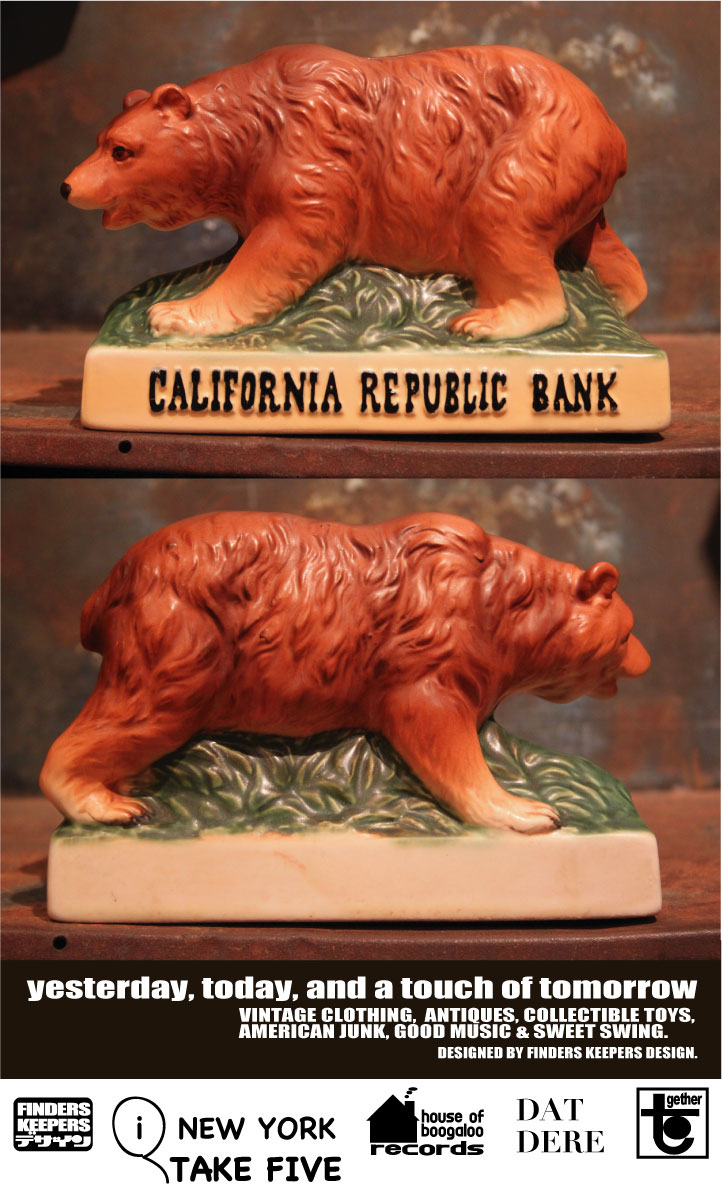 画像: CALIFORNIA PEPUBLIC BANK "1960'S"  BEAR BANK