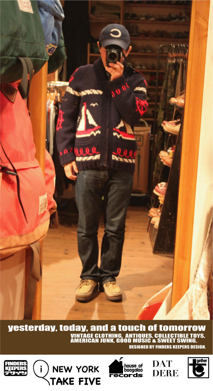 画像: VINTAGE "YACHT NAVY" COWICHAN SWEATER