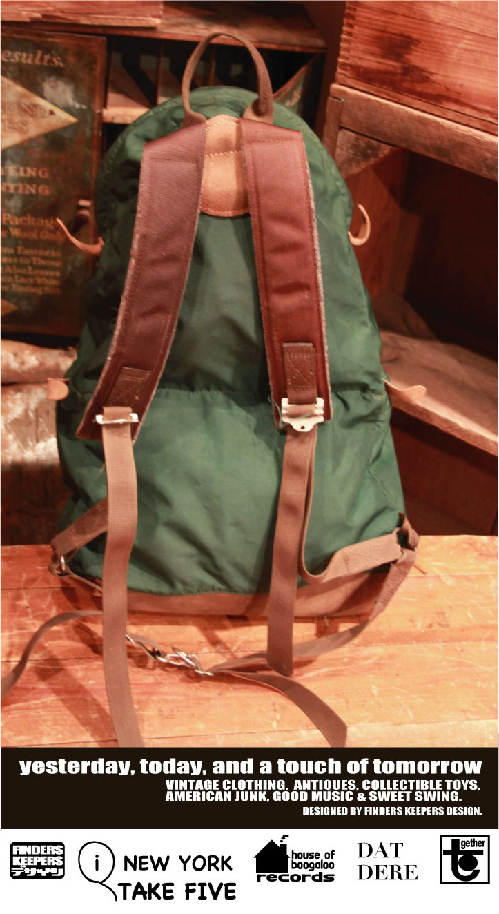 画像: NORTH FACE GREEN× BROWN SUEDE VINTAGE BACKPACK