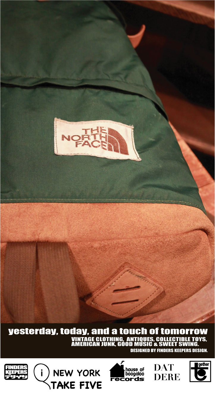 画像: NORTH FACE GREEN× BROWN SUEDE VINTAGE BACKPACK