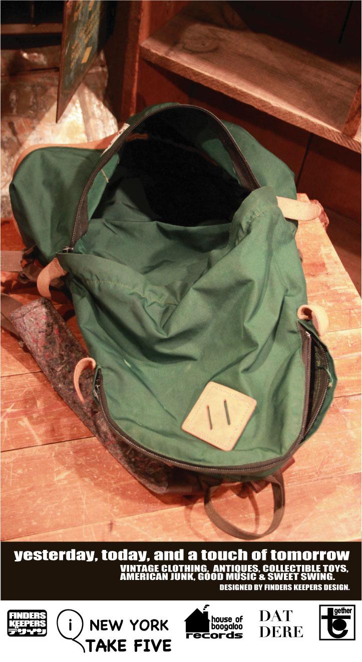 画像: NORTH FACE GREEN× BROWN SUEDE VINTAGE BACKPACK