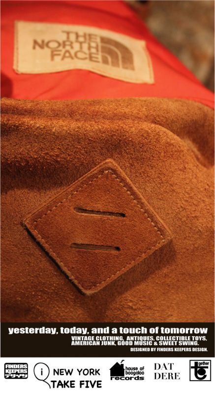 画像: NORTH FACE ORANGE× BROWN SUEDE VINTAGE BACKPACK