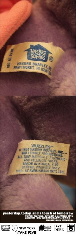 画像: THE WUZZLES 1980'S  "RHINOKEY"  DOLL 