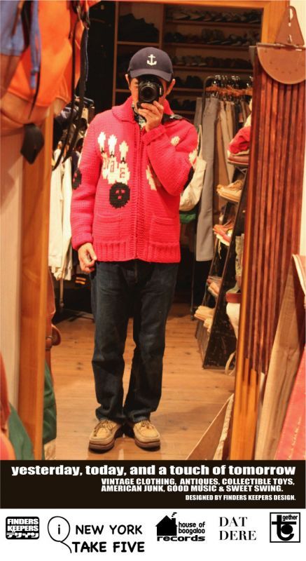 画像: VINTAGE "BOWLING RED" COWICHAN SWEATER