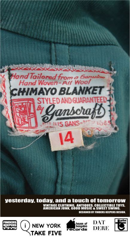 画像: GANSCRAFT 1940'S  CHIMAYO × CORDUROY JACKET