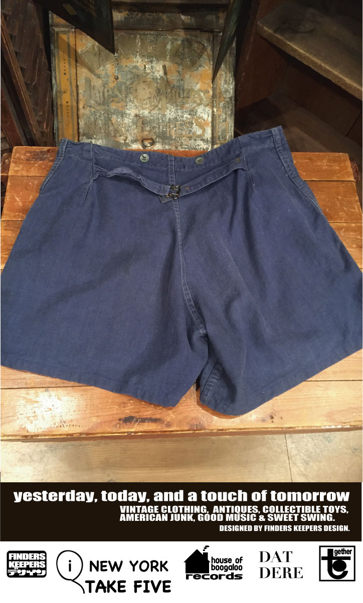 画像: EUROPEAN 1940'S BUCKLE BACK SHORTS