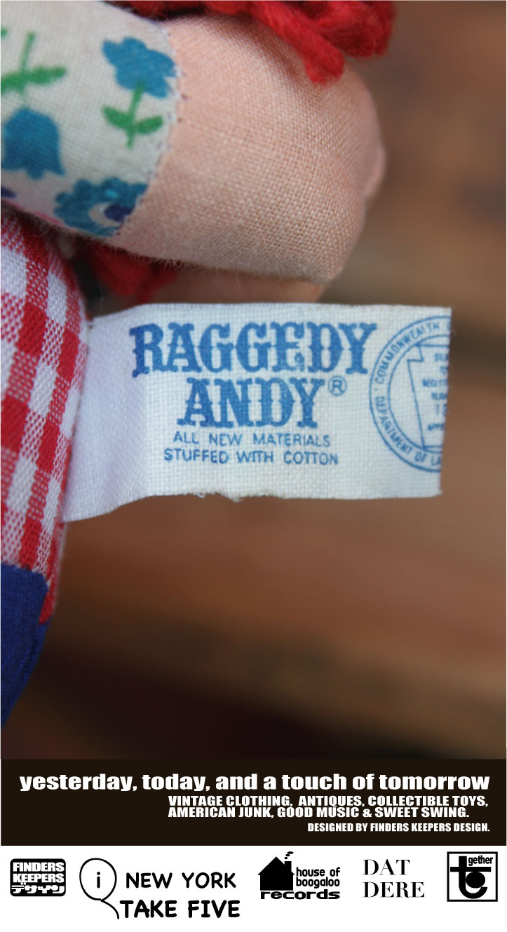 画像: RAGGEDY ANN♥ANDY 1969'S "Knickerbocker" EMBRACEABLES DOLL