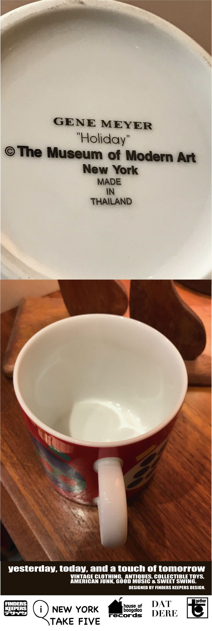画像: MOMA GENE MEYER 1997 "HOLIDAY"  RED MUG