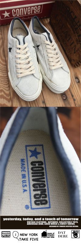 画像: CONVERSE 1970'S D.STOCK "5 1/2" SUEDE LEATHER ALL STAR