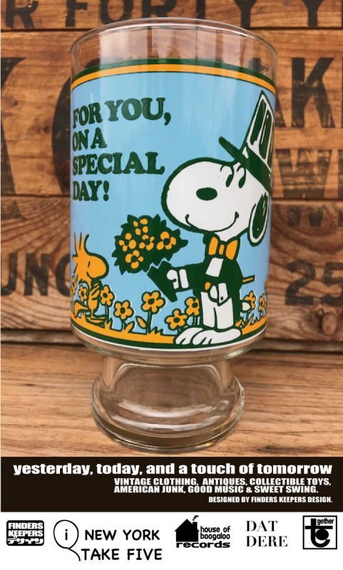 画像: PEANUTS 1970'S "FOR YOU,ON A SPECIAL DAY!" ANCHOR HOCKING GLASS