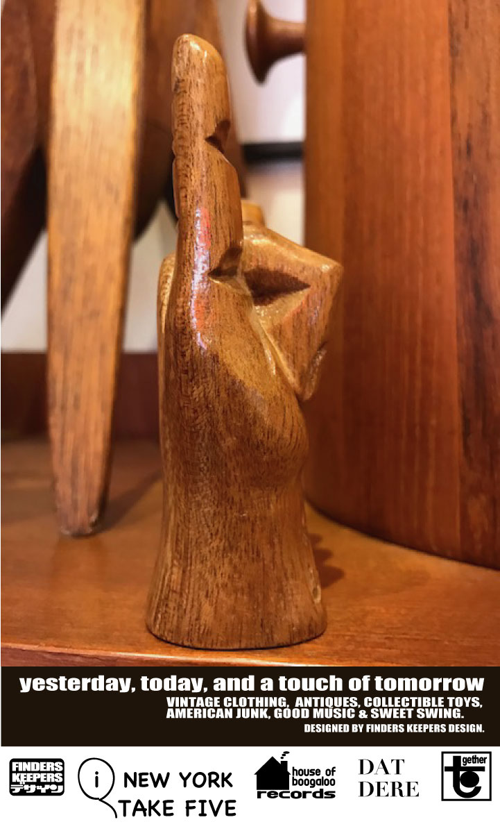 画像: HANG LOOSE VINTAGE WOODEN SCULPTURE