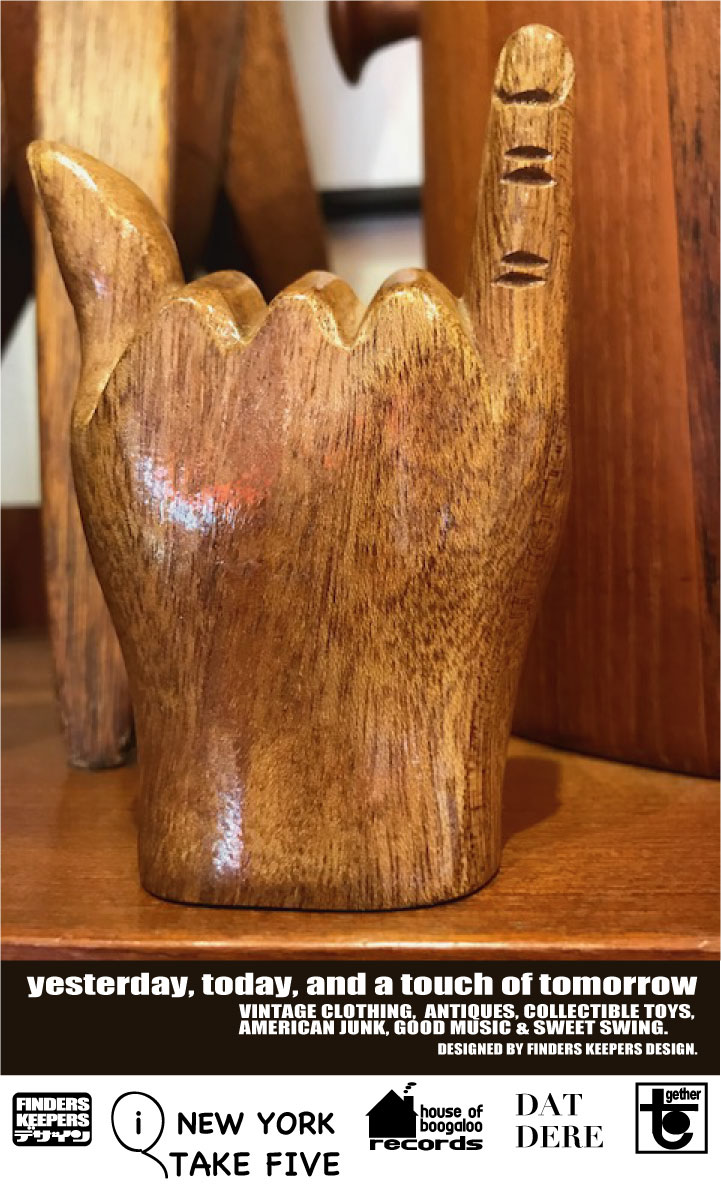 画像: HANG LOOSE VINTAGE WOODEN SCULPTURE