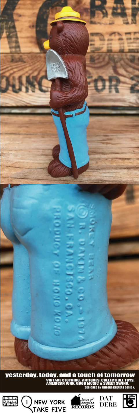 画像: SMOKEY BEAR 1970'S SQUEAKY FIGURE 