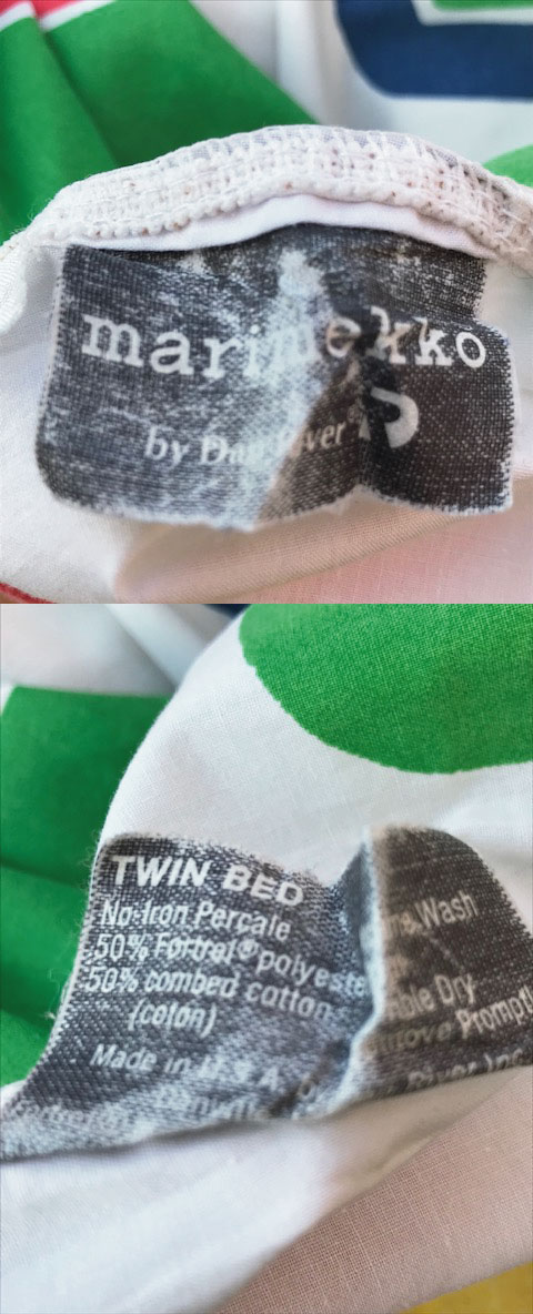 画像: Marimekko OLD  "BOO-BOO" TWIN FITTED SHEET 