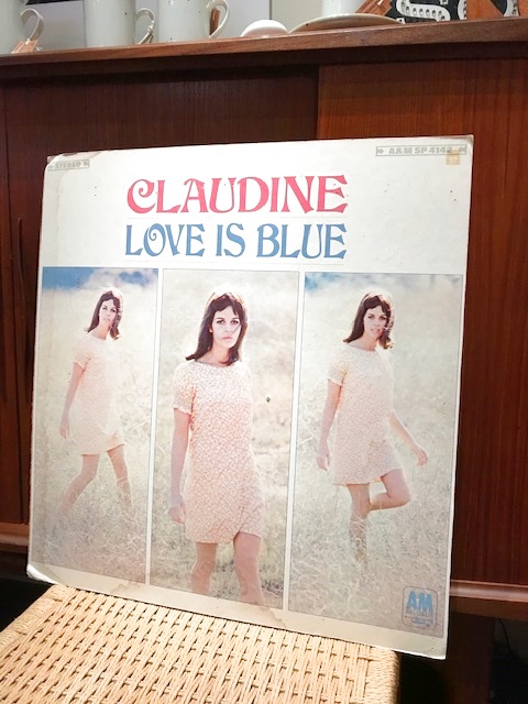画像1: CLAUDINE LONGET 1960'S "LOVE IS BLUE" A&M RECORDS POSTER
