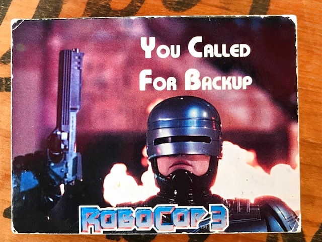 画像5: ROBOCOP 3 "YOU CALLED FOR BACKUP"1993'S PIN BADGE