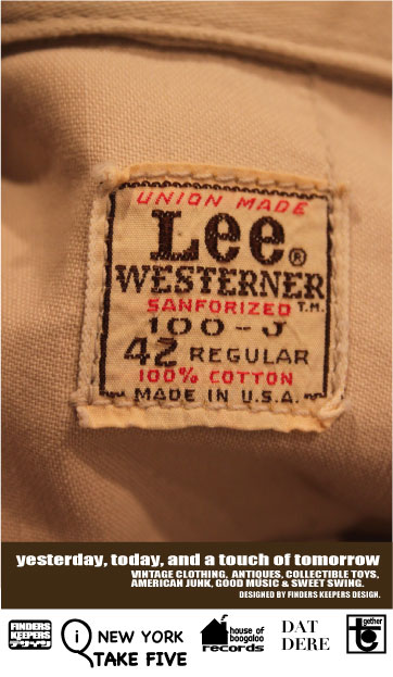 画像:  LEE VINTAGE WESTERNER 100-J SIZE "42" 