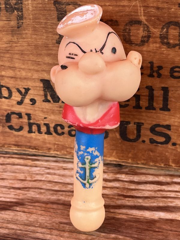 画像1: POPEYE 1970'S RATTLE SQUEEZE FIGURE