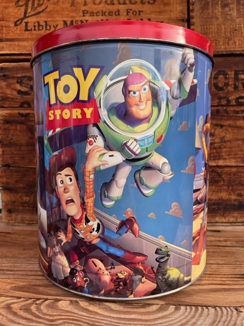 画像1: TOY STORY 1990'S "LARGE" POPCORN CAN