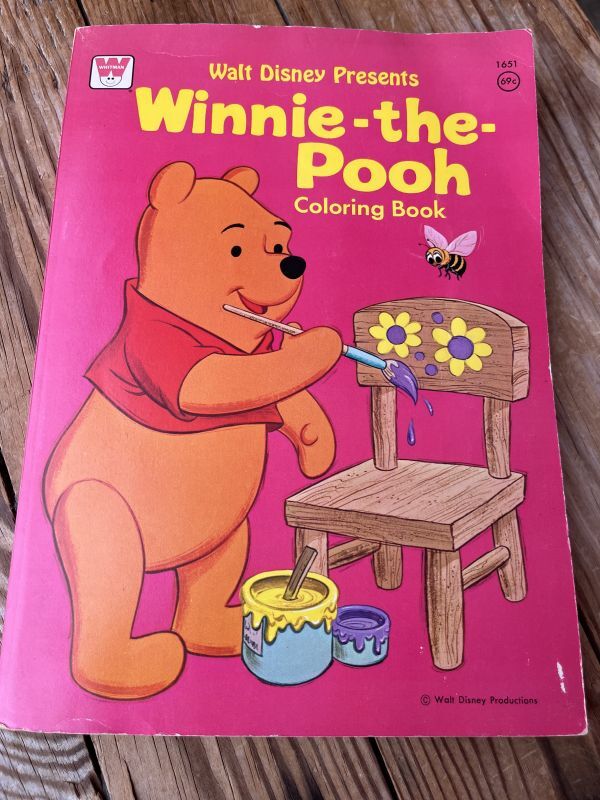 画像1: WINNIE THE POOH 1970'S COLORING BOOK