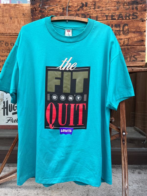 画像1: LEVI'S THE FIT! DON'T QUIT "MADE IN USA" D.STOCK T-SHIRTS 