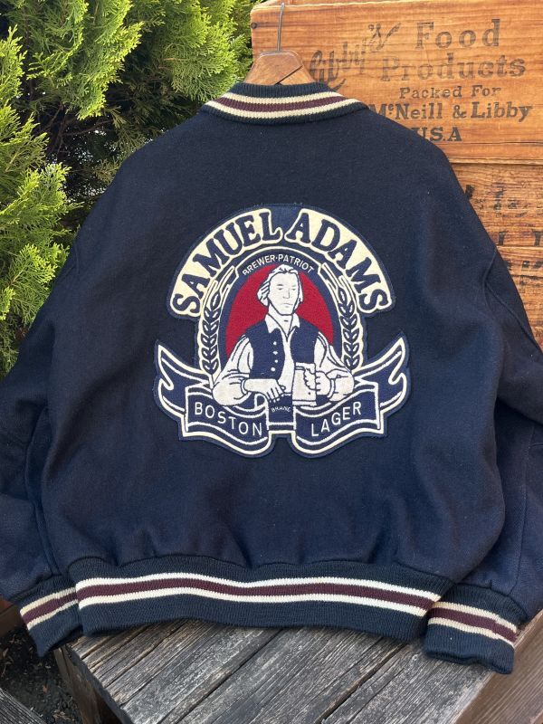 画像1: DeLONG "SAMUEL ADAMS🍺" 1990's VARSITY JACKET 