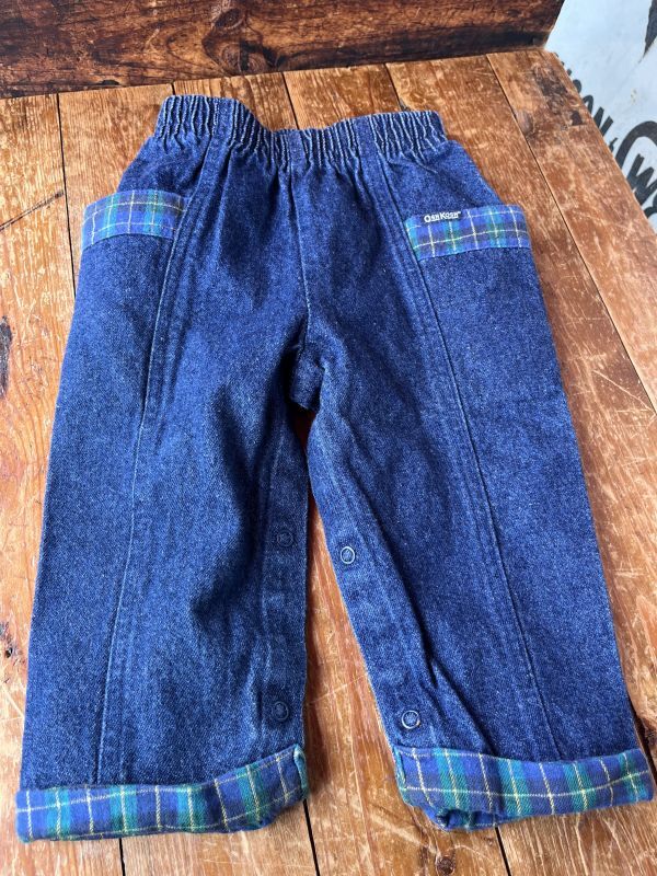 画像1: OSHKOSH "MADE IN USA" KIDS VINTAGE DENIM PANTS