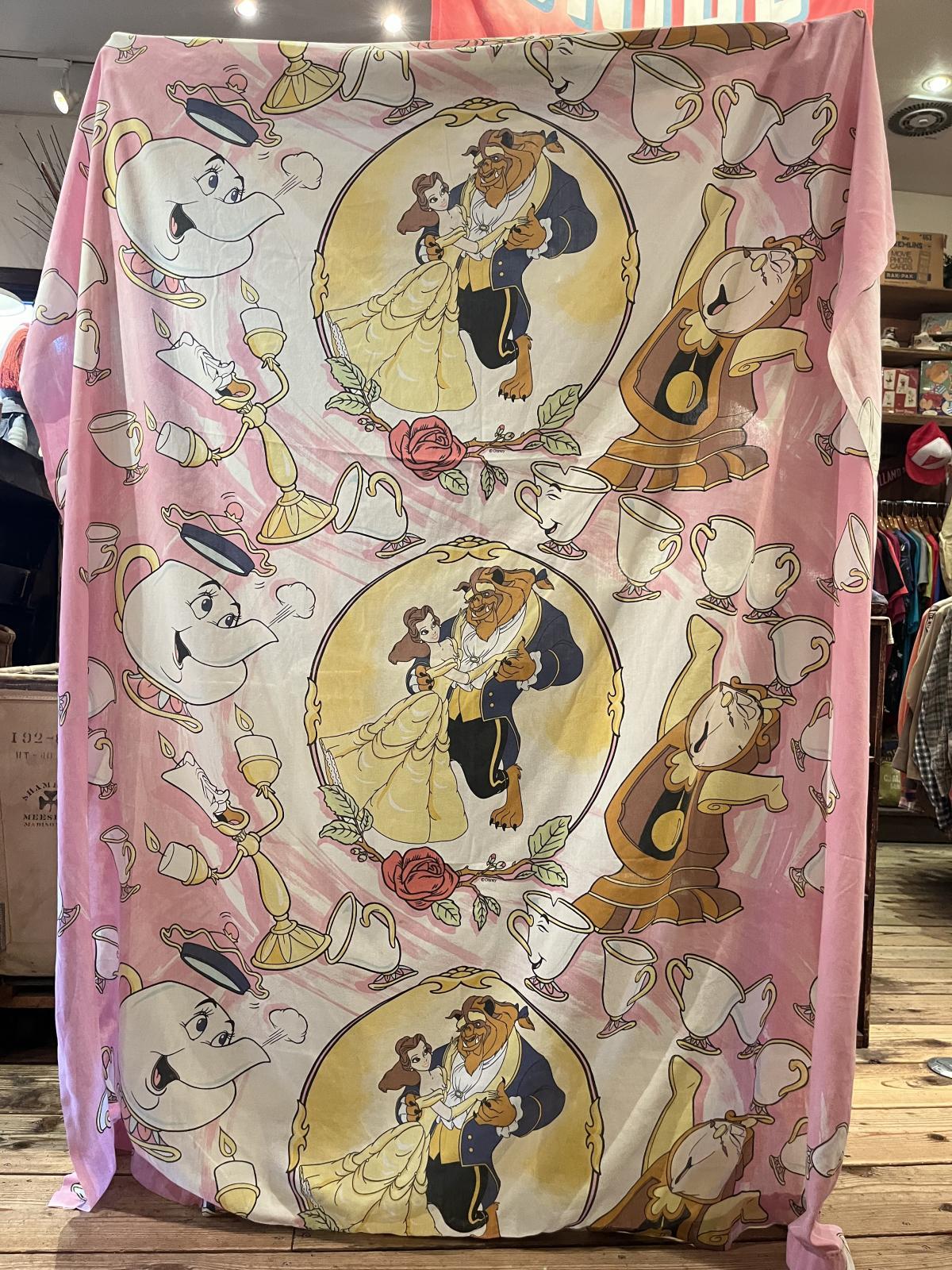 画像1: BEAUTY AND TEH BEAST VINTAGE TWIN FLAT SHEETS