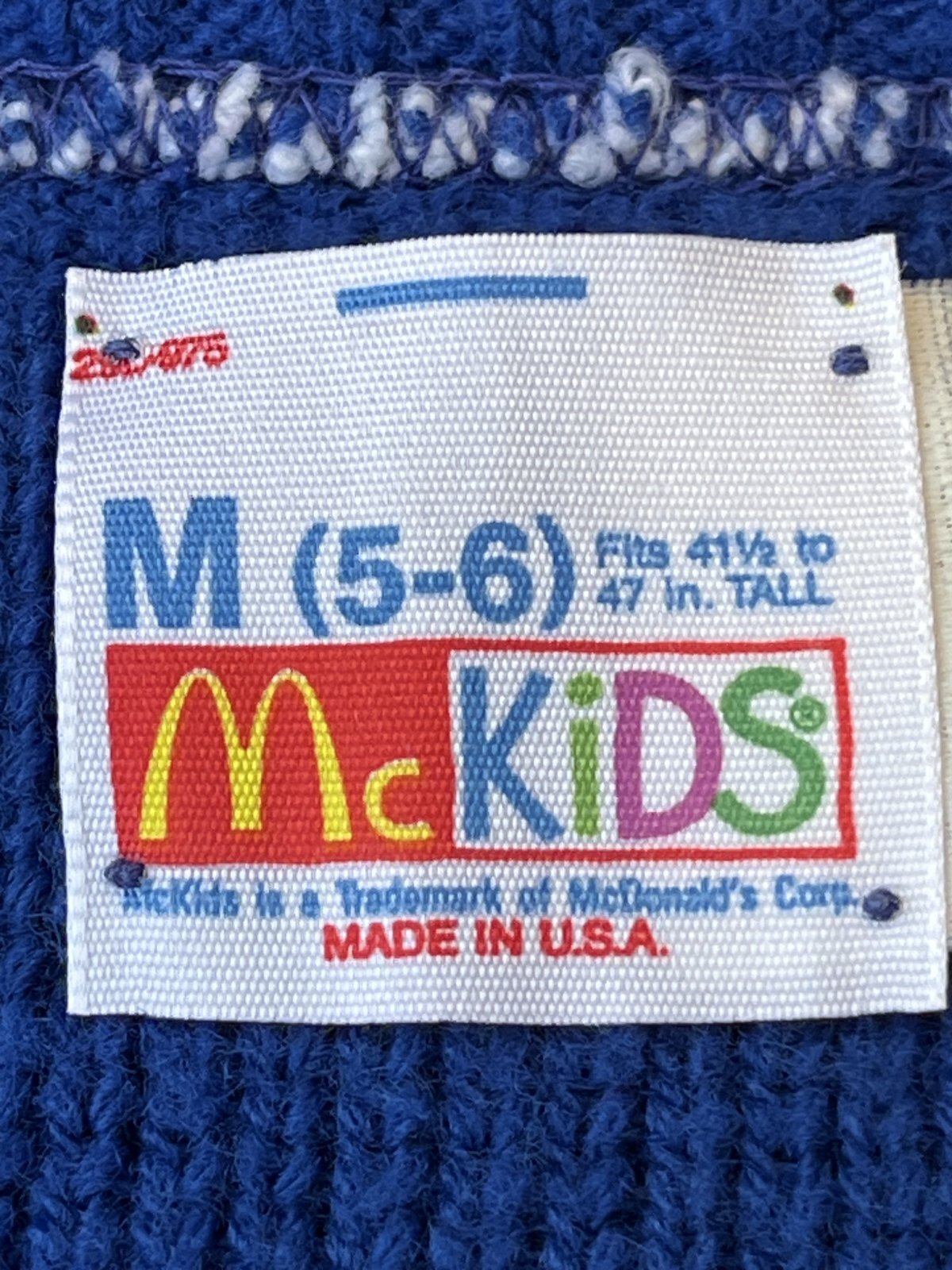 画像3: McDonald's "🍔MADE IN USA🍔" KIDS VINTAGE CARDIGAN