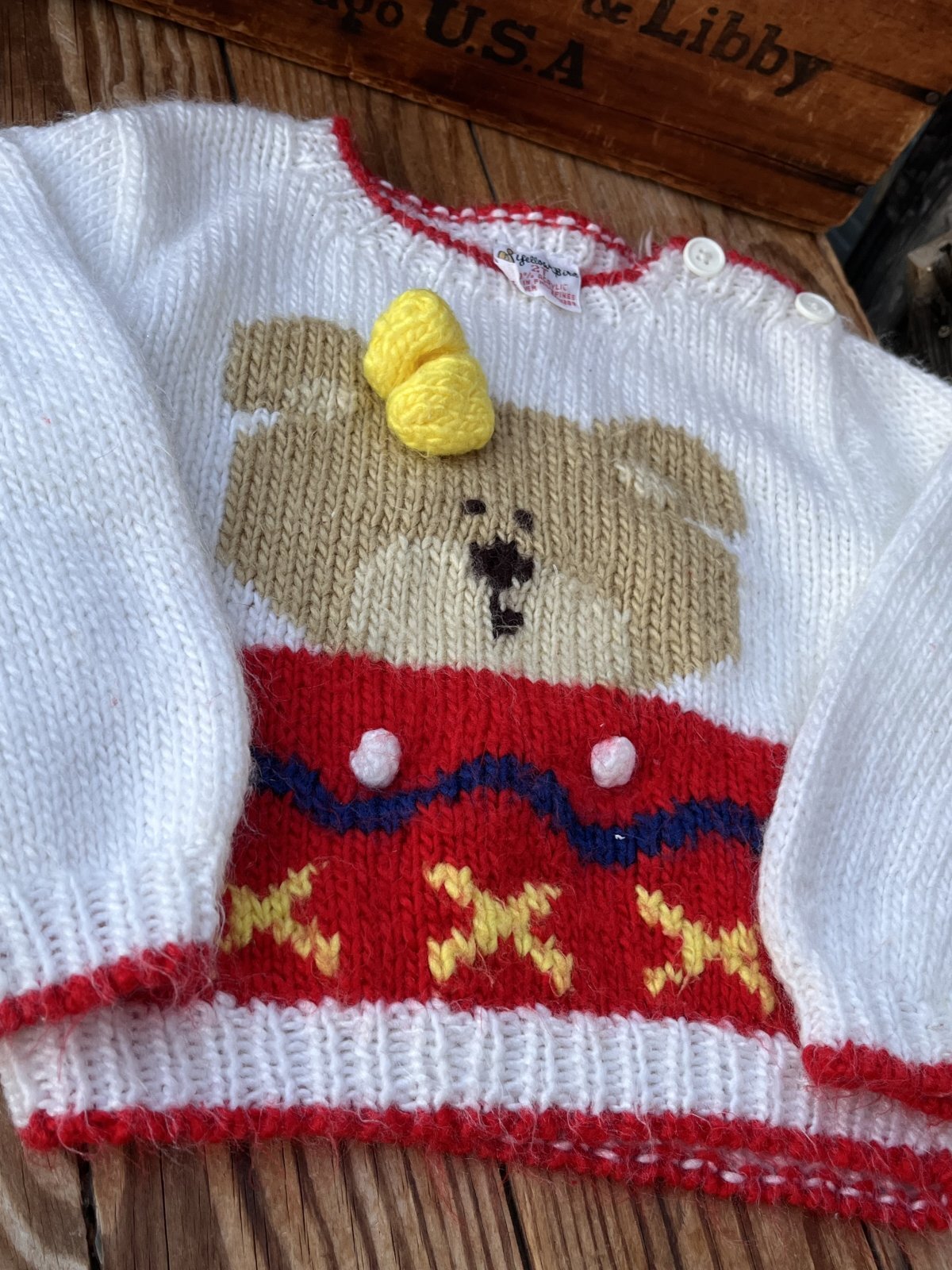 画像5: YELLOW BIRD🐥BEAR🐻KIDS VINTAGE SWEATER