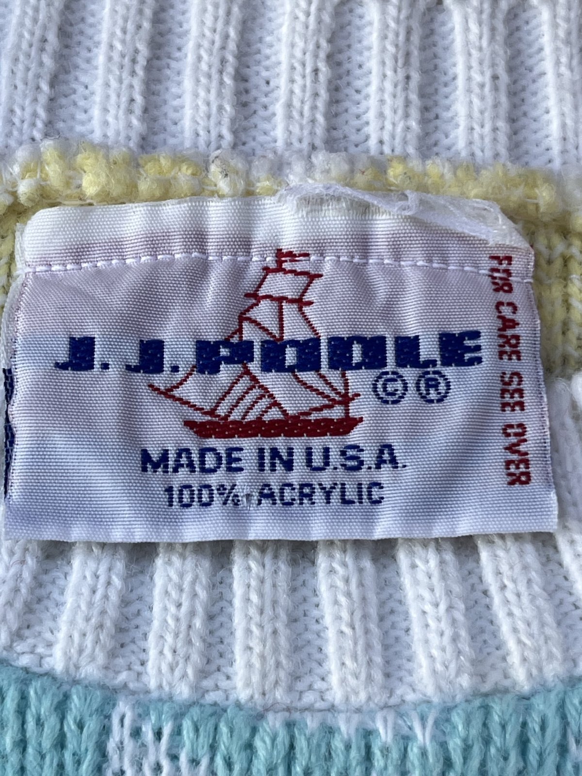 画像3: J.J.POOLE  "MADE IN USA" KIDS VINTAGE SWEATER