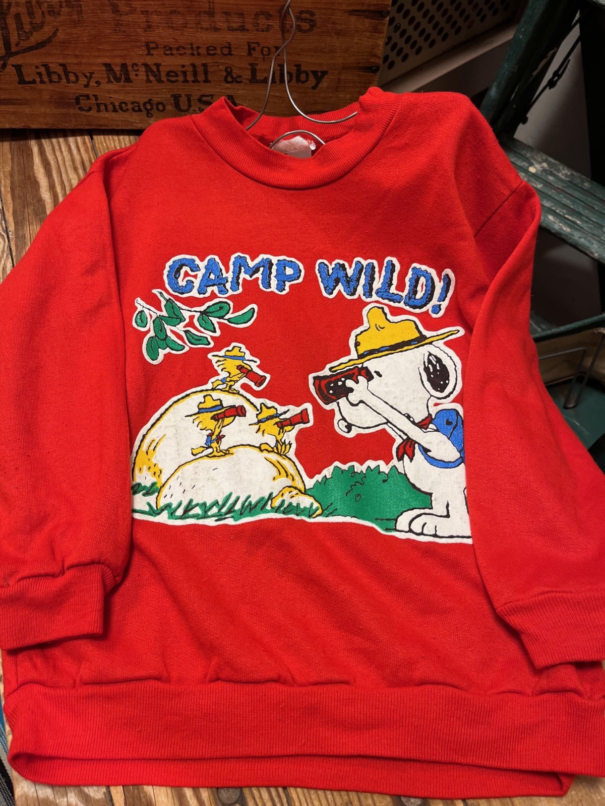 画像1: PEANUTS "MADE IN USA" KIDS VINTAGE SWEAT SHIRTS