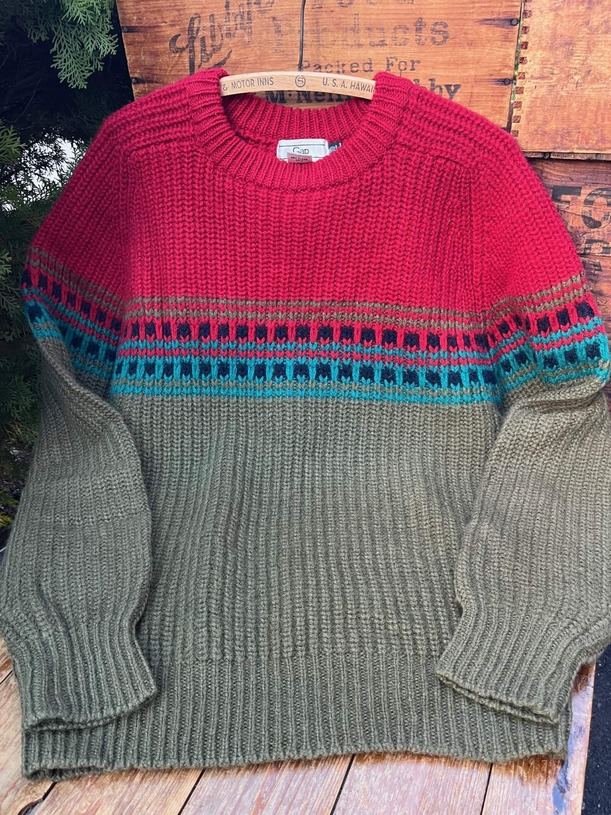 画像1: GAP "MADE IN HONG KONG" 1980'S SWEATER