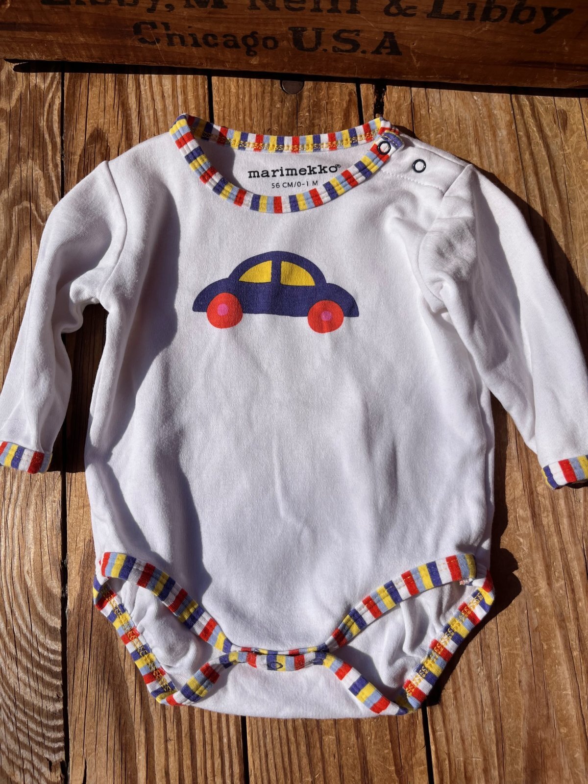 画像1: MARIMEKKO "BOO BOO" BABY USED BODYSUIT
