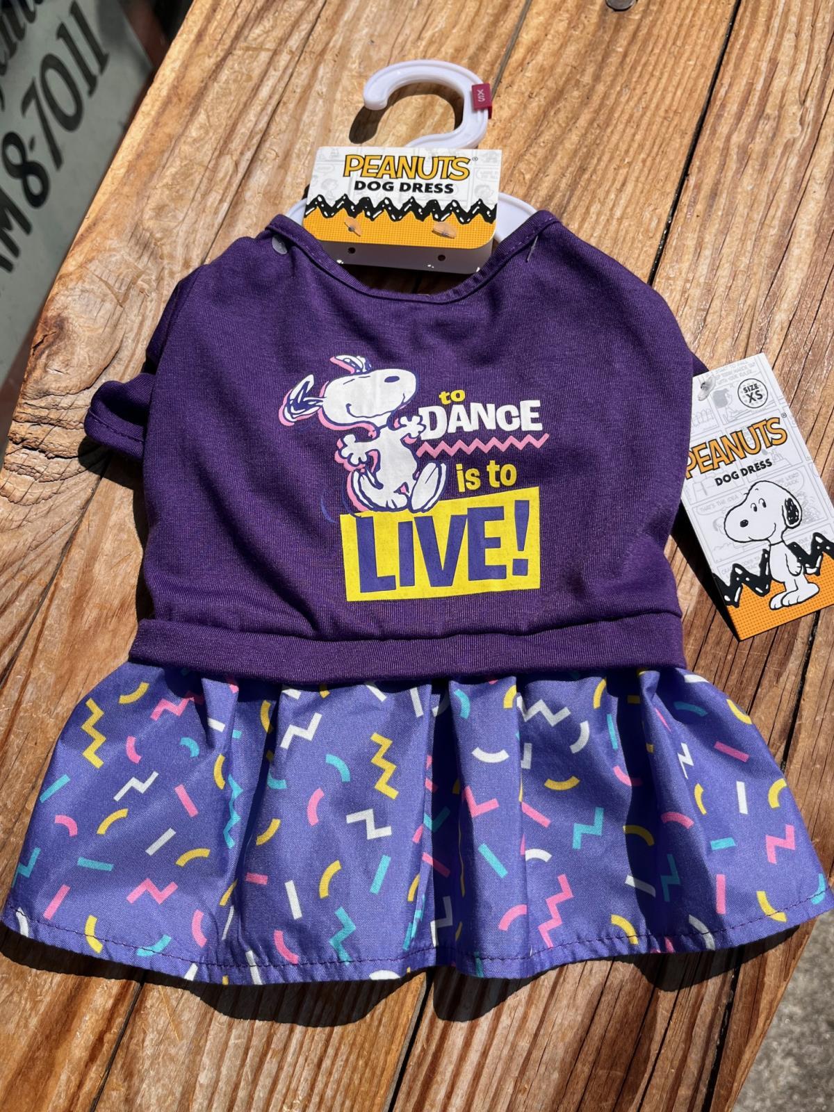 画像1: PEANUTS "TO DACE🎉TO LIVE" DOG DRESS