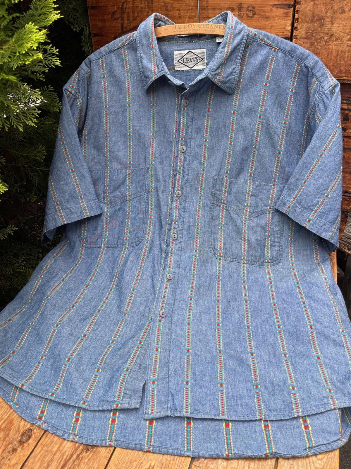 画像1: LEVI'S "DIAMOND LABEL" 1980'S JACQUARD.SHIRTS