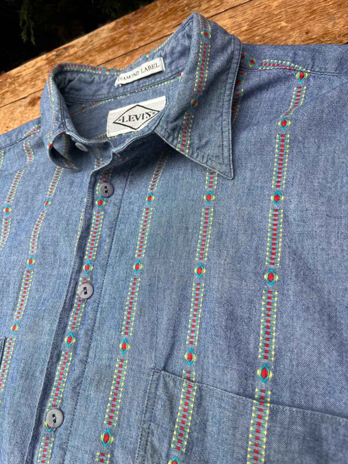 画像7: LEVI'S "DIAMOND LABEL" 1980'S JACQUARD.SHIRTS