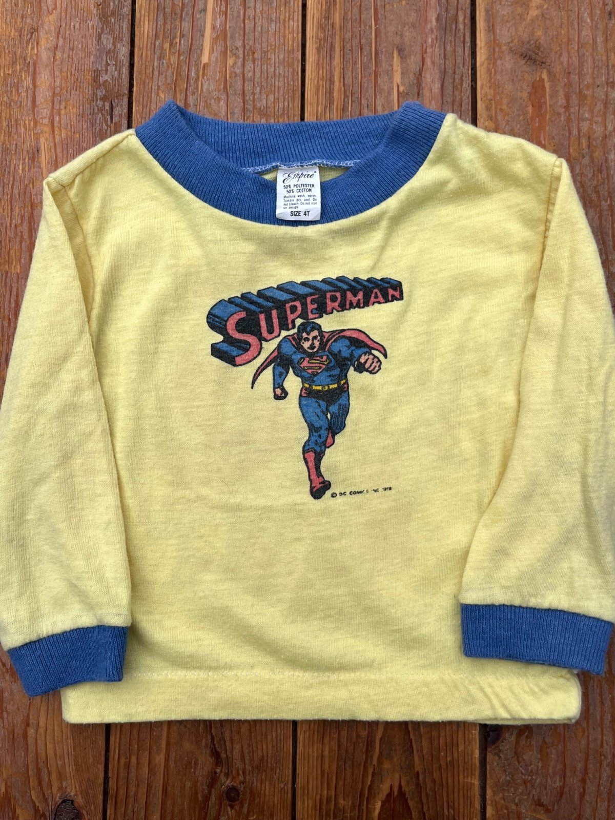 画像1: SUPERMAN 1978'S LONG SLEEVE T-SHIRTS