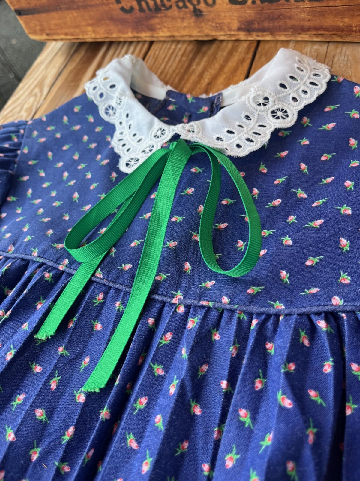 画像3: LOVE ”SMALL FLORAL PATTERN" KIDS VINTAGE DRESS 
