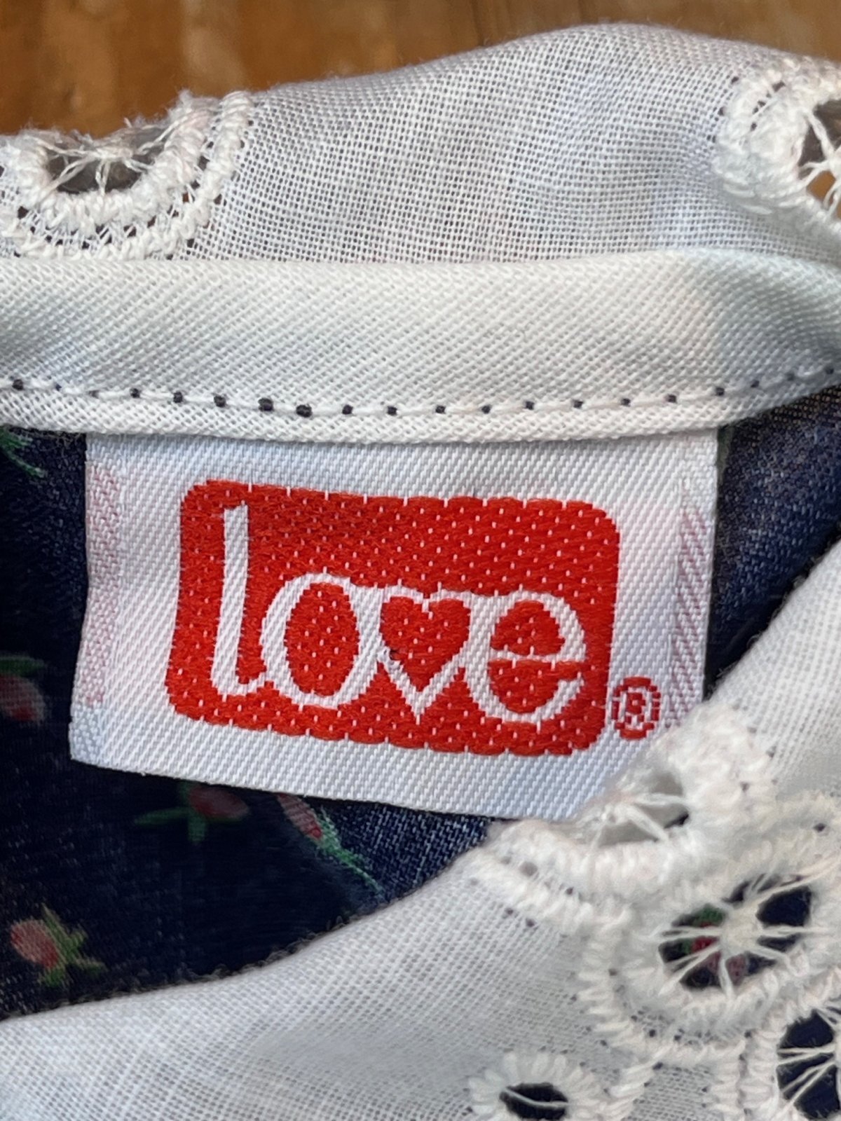 画像4: LOVE ”SMALL FLORAL PATTERN" KIDS VINTAGE DRESS 