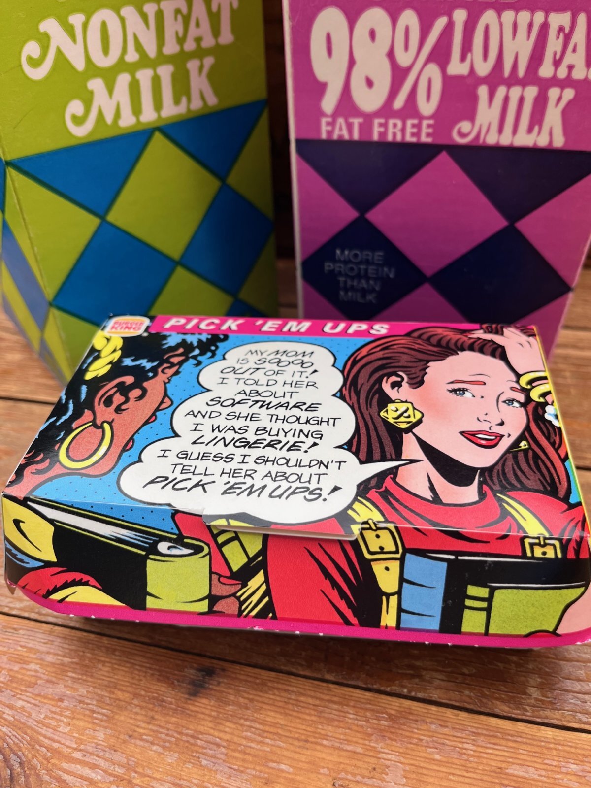 画像1: BURGER KING "PICK 'EM UPS" 1991'S KIDS MEAL BOX 