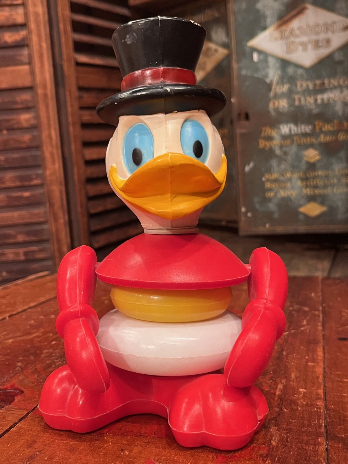 画像1: SCROOGE McDUCK 1960'S STACKING PUZZLE FIGURE
