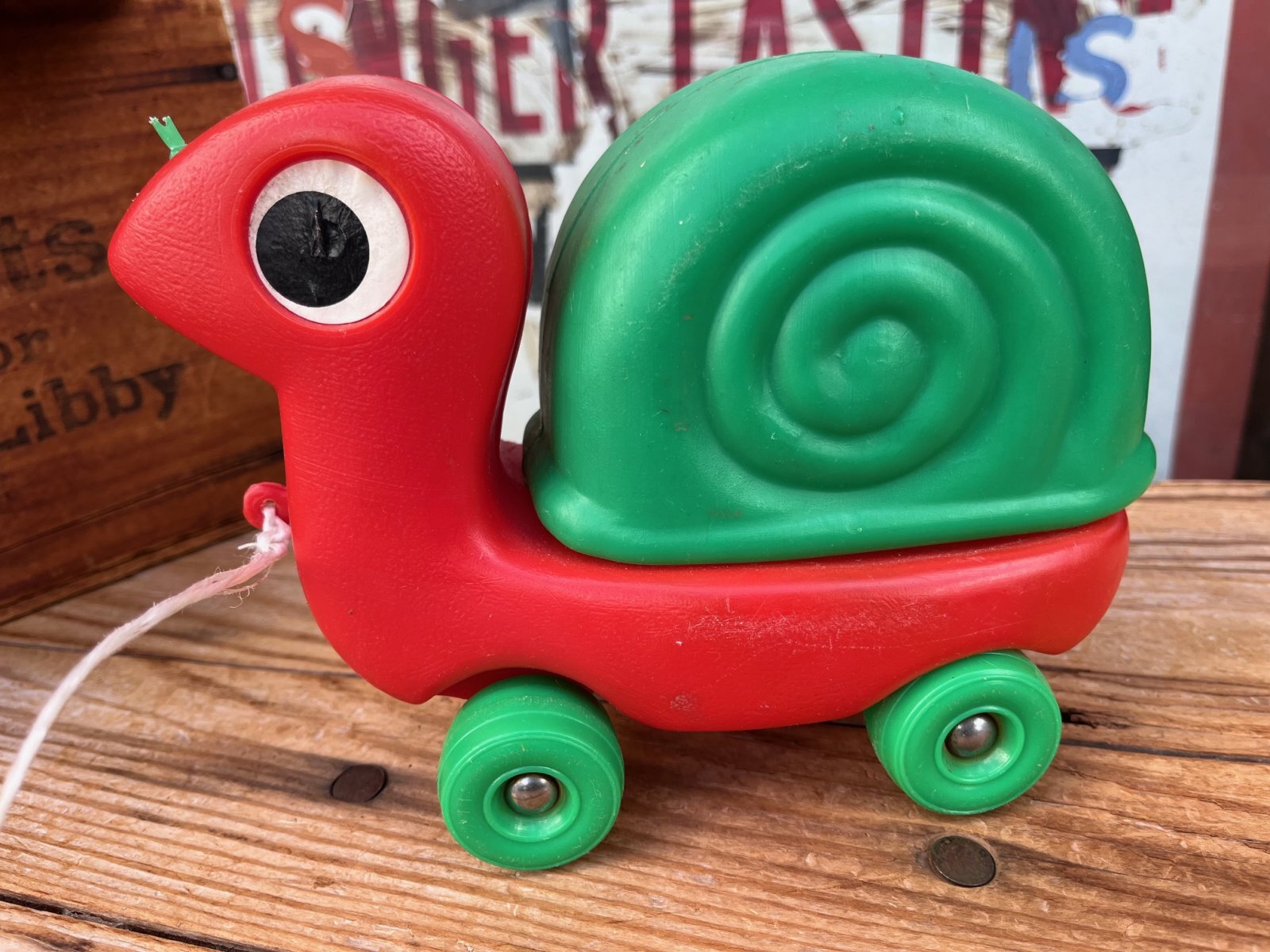 画像3: SNAILS🍅VINTAGE PULL TOY