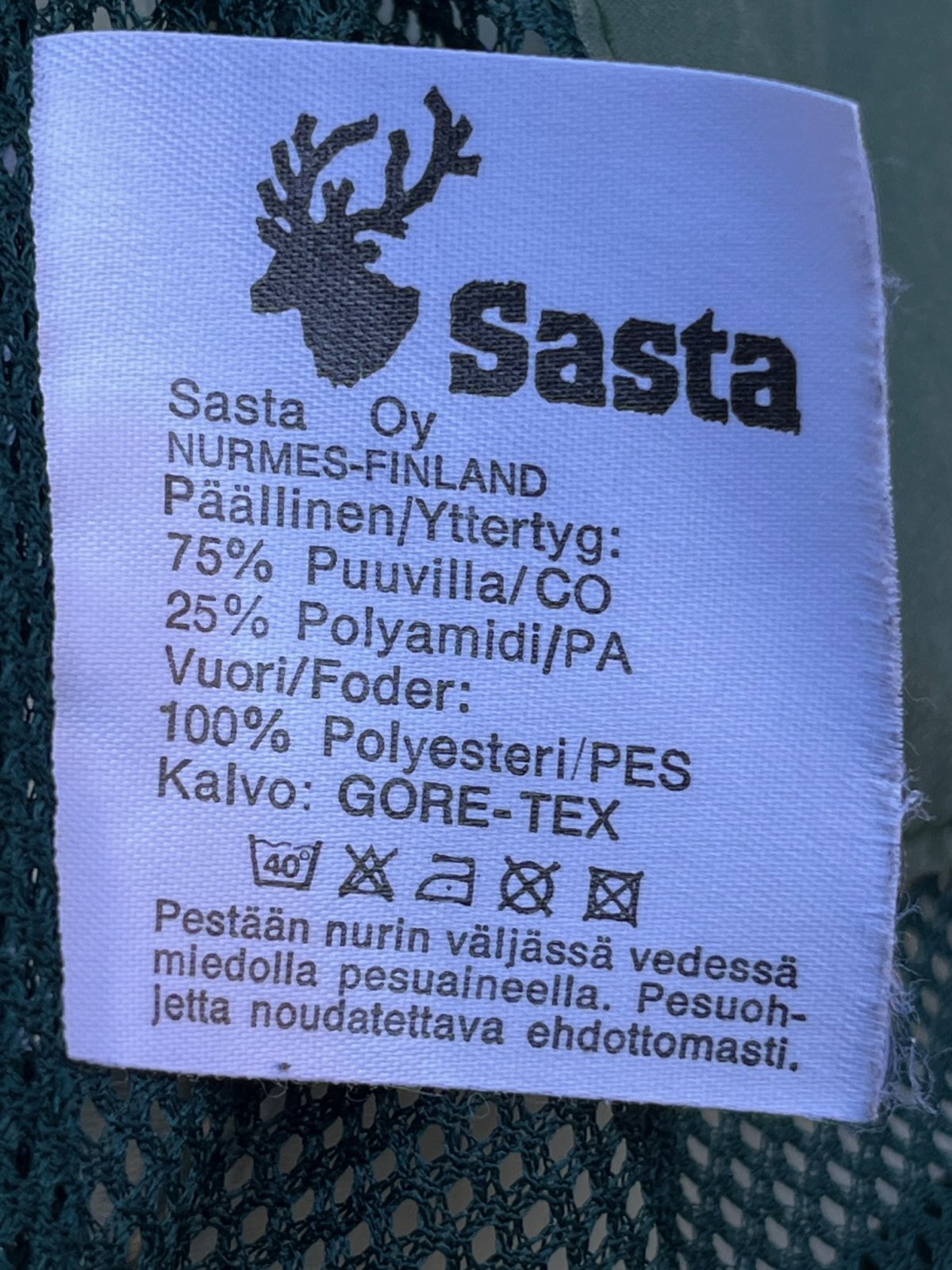 画像6: SASTA "MADE IN FINLAND"  "GORE-TEX黒タグ" PARKA