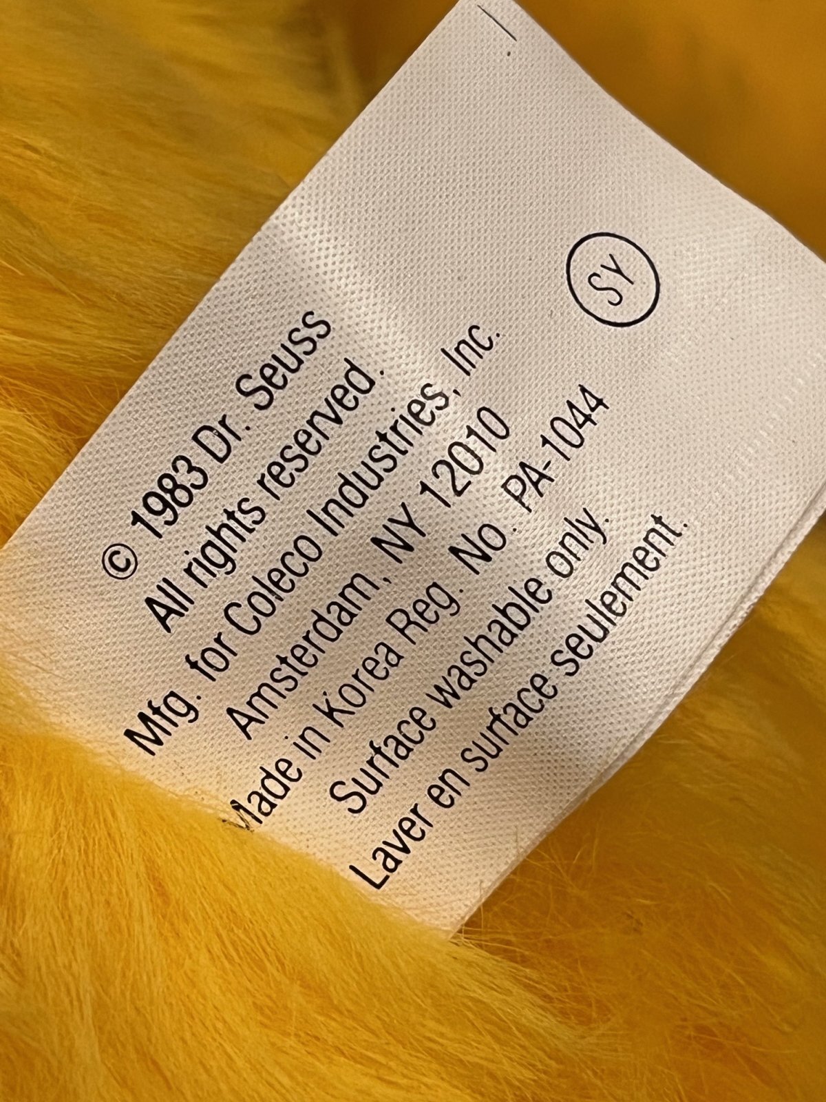 画像6: DR.SEUSS "STAR BELLIED SNEETCH" 1983'S D.STOCK PLUSH DOLL