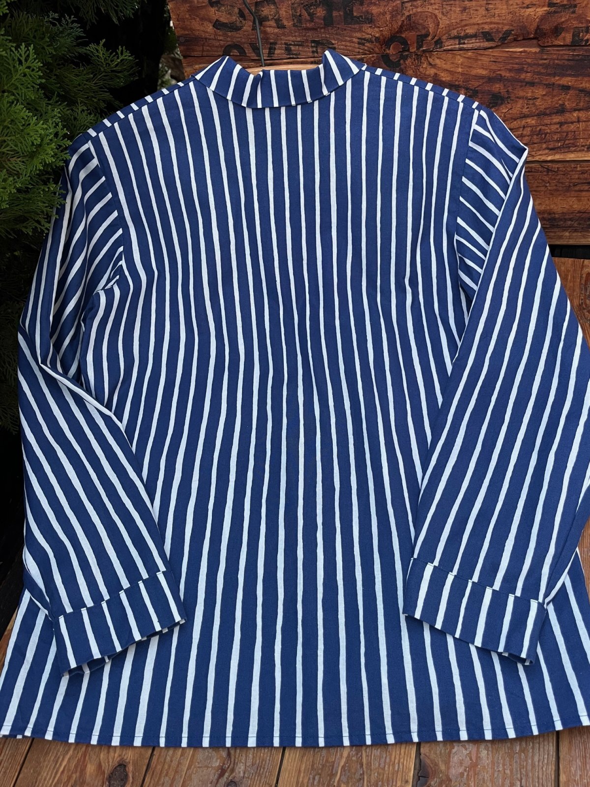 画像5: MARIMEKKO "BLUE,WHITE" USED JOKAPOIKA SHIRTS